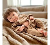 Aniiyy Full Body Silicone Baby Boy Anatomically Correct, Realistic 18 Inch Solid Silicone Newborn Baby Dolls With Hand Rooted Hair