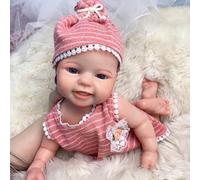 Aniiyy Reborn Silicone Baby Dolls,16 Inch Realistic Reborn Baby Doll Full Body Silicone Toddlers Dolls Open Eyes