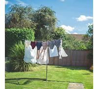 Anika 3 Arm Outdoor Rotary Airer 30m, Grey