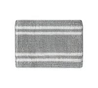 Anika Bath Mat Two-Tone Chenille 40 x 60cm / Soft & Absorbent Bathroom Rug with Non-Slip Backing/Quick-Drying and Machine Washable (Grey)