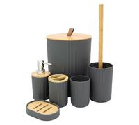Anika Bathroom Accessory Set In Grey