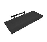 Anika Floating Shelf / 3 Separate Sizes & 4 Colour Options / 3.8cm Thick Hollowboard/Bedroom/Kitchen/Living Room/Office (Black, 80cm)