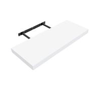 Anika Floating White Shelf, 60cm, 3.8cm Thick Hollowboard and PVC Wood | Bedroom, Kitchen, Living Room, Office, 15kg Max Load, Easy Mount Design, 3 Separate Sizes & 4 Colour Options