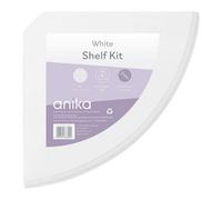 Anika White Mdf Floating Corner Shelf 28.5Cm X 28.5Cm