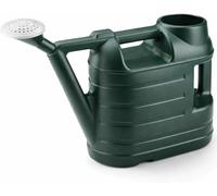 Anikees Watering Can, 6.5L, Green, Plastic, Ergonomic Handle, Detachable Rose Spout, for Garden