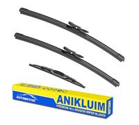 ANIKLUIM 24"+ 20" Wiper Blades with 13" Rear Wiper Blade Set Replacement for 2008 2009 Ford Taurus X Windshield Wipers Original Factory Quality (Pack of 3)