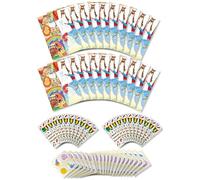 Anila's Assortment of 20 Animal Themed Activity Books with colouring & Puzzles, 20 Sheets of Stickers & 20 Pencils, Children Birthday Party Favours Bag Fillers, School Classrooms.
