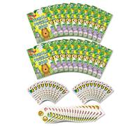 Anila's Assortment of 20 Jungle Themed Activity Books with colouring & Puzzles, 20 Sheets of Stickers & 20 Pencils, Children Birthday Party Favours Bag Fillers, School Classrooms.