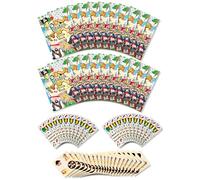 Anila's Assortment of 20 Pirate Themed Activity Books with colouring & Puzzles, 20 Sheets of Stickers & 20 Pencils, Children Birthday Party Favours Bag Fillers, School Classrooms.
