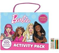 Anila's Barbie Activity Pack with Colouring Books, Sticker Book, Colouring Pencils & 100 Reusable Stickers.(Perfect for Children Aged 3-8).