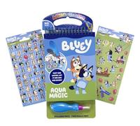 Anila's Bluey Aqua Magic Painting Book for Kids - Reusable Water Coloring Pad with Pen, Activity Pages, 4 Magic Boards & Bonus Stickers - Mess-Free Travel Art Set