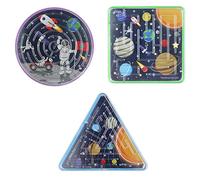 Anila's Complete Space Themed 10 Party Bags, Fillers & Party Favours - 10 Assorted Mini Space Mazes. (Ideal for Children Aged 3-8)