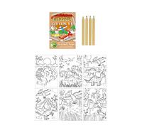 Anila's Eco Friendly Mini Dinosaur themed Colouring Sets that are sustainable and include colouring pencils. (Ideal for Children Aged 3-8)