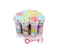 Anila's Gabby's Dolhouse Bubble Tubs with Wands, 60ml Solution & Maze Lid, Set of 12, Party Bag Fillers & Favours, Ages 3+