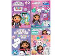 Anila's Gabby's Dollhouse Activity Set with Paint with Water Poster, Dot-to-Dot Book, Activity Book and Colouring Set