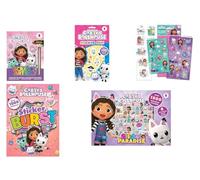 Anila's Gabby's Dollhouse Activity Set with Scratch Art Pad, Sticker Fun Booklet, Stickers, Sticker Burst Book & Sticker Paradise Pad.