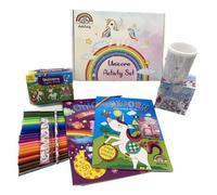 Anila's Mega Unicorn Activity Set with Colouring, Sticker & Activity Books, Puzzle, Colouring Mug, Stationery & Felt Tip Pens (Perfect for Girls Ages 3-8)