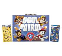 Anila's Paw Patrol Activity Case with Paints, Brush, Markers, Colouring Pencils and stickers to use on the colouring sheets, velvet art and many other items.(Perfect for children aged 3-8).