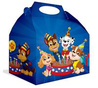 Anila's Paw Patrol Party Cardboard Boxes for snacks, treats and party favours, Ages 3+ (PAW PATROL BLUE-12 BOXES)