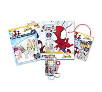 Anila's Spidey Activity Sets with Colour in Scene, Artist Pad, Carry Along Colouring Set and Bubble Tub with Wand.