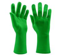 Aniler Chromakey Gloves Green Chroma Key Mask Hood Invisible Effects Background Chroma Keying Green Gloves Mask, 10" Green Gloves, One size