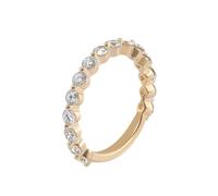Anillo de Compromiso para Mujer de Oro, Women's Engagement Rings Round with Moissanite 18K Yellow Gold Size S 1/2