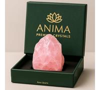 Anima Rose Quartz Crystal - Large 4-5cm Soft Pink Natural Raw Rose Quartz Stone for Unconditional Love, Healing & Harmony - Ethically Sourced, Presented in Elegant Gift Box