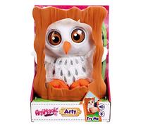 Animagic Goes Wild Arty Owl and Tree, Soft Plush, with Sounds and Light up, Multi-Colour