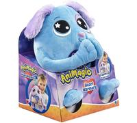 AniMagic Heart Warmers Large Blue Dog Warmable Soft Toy with Colour Change Heart