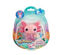 Animagic: Lets Glo Axolotl - Pink | Your Glowing, Floating, Squishy Best Friend | Drop In Water To Watch Them Glow! | Interactive Electronic Pet | For Kids Ages 4+