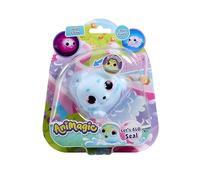 Animagic: Lets Glo Seal - Blue | Your Glowing, Gliding, Squishy Best Friend | Squish It To Watch Them Glow! | Interactive Electronic Pet | For Kids Ages 4+