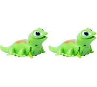 Animagic: Lets Go Gecko - Green | Your Hurrying Scurrying Best Friend! | Interactive Walking Pet Gecko with Over 50 Lights and Sounds | For Ages 5+ (Pack of 2)