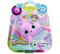 Animagic: Lets Glo Seal - Pink | Your Glowing, Gliding, Squishy Best Friend | Squish It To Watch Them Glow! | Interactive Electronic Pet | For Kids Ages 4+