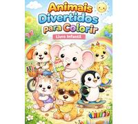 Animais Divertidos para Colorir: Livro Infantil