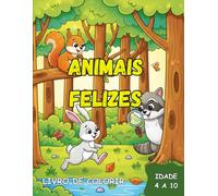 Animais Felizes: Livro de Colorir