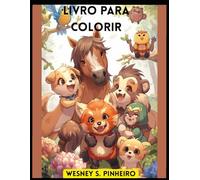 Animais Felizes Marrons para colorir: DIversos animais para pintar e se divertir