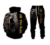 Animal 3D Printed Tracksuits 2 Piece Set Sweatpants Hoodie Set Unisex Men Fashion Autumn Oversized Sportswear Joggers