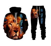 Animal 3D Printed Tracksuits 2 Piece Set Sweatpants Hoodie Set Unisex Men Fashion Autumn Oversized Sportswear Joggers