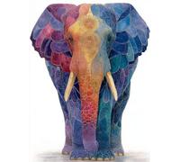 Animal 5D DIY Diamond Art, Diamond Painting Kits for Adults Elephant, 5D Full Drill Crystal Gem Kits for Beginners, Crystal Art Crafts Pictures for Adults, House Decor, Room Decor, 60x90cm N-3077