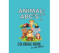 Animal ABC'S: Coloring book