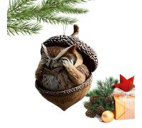 Animal Acorn Christmas Tree Ornaments 2D Acrylic Decorations