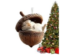 Animal Acorn Christmas Tree Ornaments 2D Acrylic Decorations