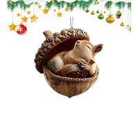 Animal Acorn Ornaments 2D Acrylic Charm Decor