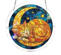 Animal Acrylic Puzzles Suncatcher Window Hanging, DIY Suncatcher Kits for Doors Garden, Sun Catcher Stained Glass Acrylic Puzzle, Garden Decoration for Apartment Living Room Bedroom-#4 L-22cm