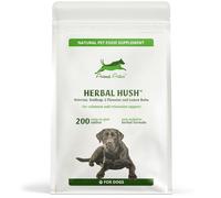 Animal Active Herbal Hush Calming Tablets for Dogs, Reduce Stress, Barking, Separation, Fear, Scullcap and Valerian with Lemon Balm and L-Theanine, 200 Dog Calming Tablets That Work for Anxiety Relief