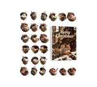 Animal Advent Countdown Calendar | Reusable Collectable 2D Countdown to Animals Tassels - For Adults Teens Friends Tree Window Wall Door Fireplace