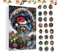 Animal Advent Ornaments,24 Days 2D Acrylic With Holes In Tree - Cute Animal Christmas Pendants | Kids Backpack Window Balcony Entrance Door Christmas Tree