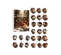 Animal Advent - Zoo Advent Calendars 2026, 24 Day Flat Acrylic Display Countdown Calendar, Decorative Pendant Set | Festive Holiday Countdown Ornament Collection For Tree Window Wall Door