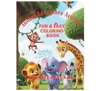 Animal Adventure Activity Book for Kids: Fun Coloring Pages, Mazes, Word Search, Spot the Difference & Drawing Activities for Boys and Girls Ages 6-10