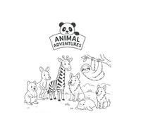 Animal Adventures: Children's Coloring Book Pages With Animal Alphabet Alliterations - Perfect for a Baby Shower Activity